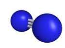 Azoto La molecola di azoto e formata da due atomi di azoto, legati insieme con un triplo legame: La sua formula chimica è N 2 Tenuta insieme da