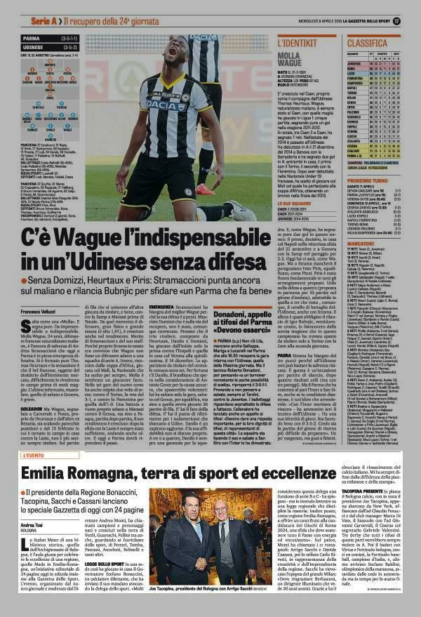 Pagina 17 La Gazzetta dello Sport Sport l' evento.