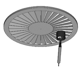 Diffusori SW SK1 serranda di taratura -RS rete equalizzatrice Plenum con seranda di taratura serie SK1 montata sull attacco del plenum e rete equalizzatrice serie RS montata all interno del plenum.