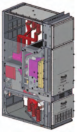 2. Unità tipiche WBS Unità con interruttore estraibile LSC2B-PM/PI sezionamento A Larghezza pannello Peso mm (*) 600 (12-17,5 kv PM) 600 (1) 750 (24 kv PI) 750 (1) (*) Per le dimensioni d ingombro