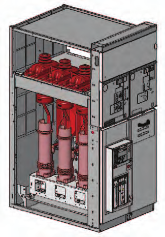 Terminali La cella cavi contiene i terminali per il collegamento dei cavi di potenza ai contatti di sezionamento fissi inferiori dell apparecchiatura.