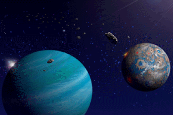 La nascita del sistema solare La nube si schiaccia a formare una stella al suo centro.