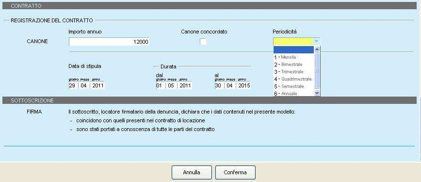 Identikit degli immobili da affittare Nella penultima sezione vanno indicati tutti i dati degli immobili da affittare, rilevabili dalla documentazione catastale.