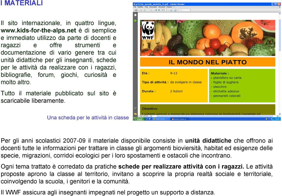 realizzare con i ragazzi, bibliografie, forum, giochi, curiosità e molto altro. Tutto il materiale pubblicato sul sito è scaricabile liberamente.