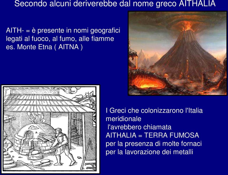Monte Etna ( AITNA ) I Greci che colonizzarono l'italia meridionale