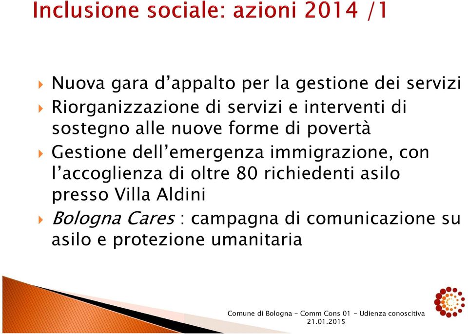 immigrazione, con l accoglienza di oltre 80 richiedenti asilo presso Villa