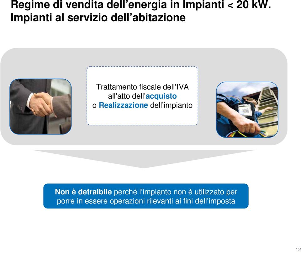 atto dell acquisto o Realizzazione dell impianto Non è detraibile