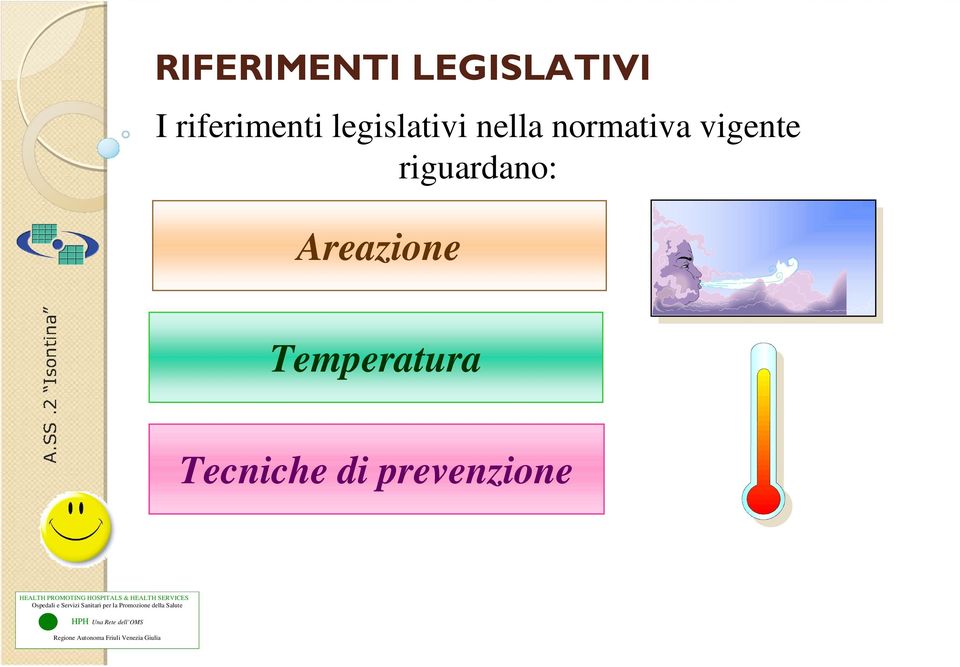 normativa vigente riguardano: