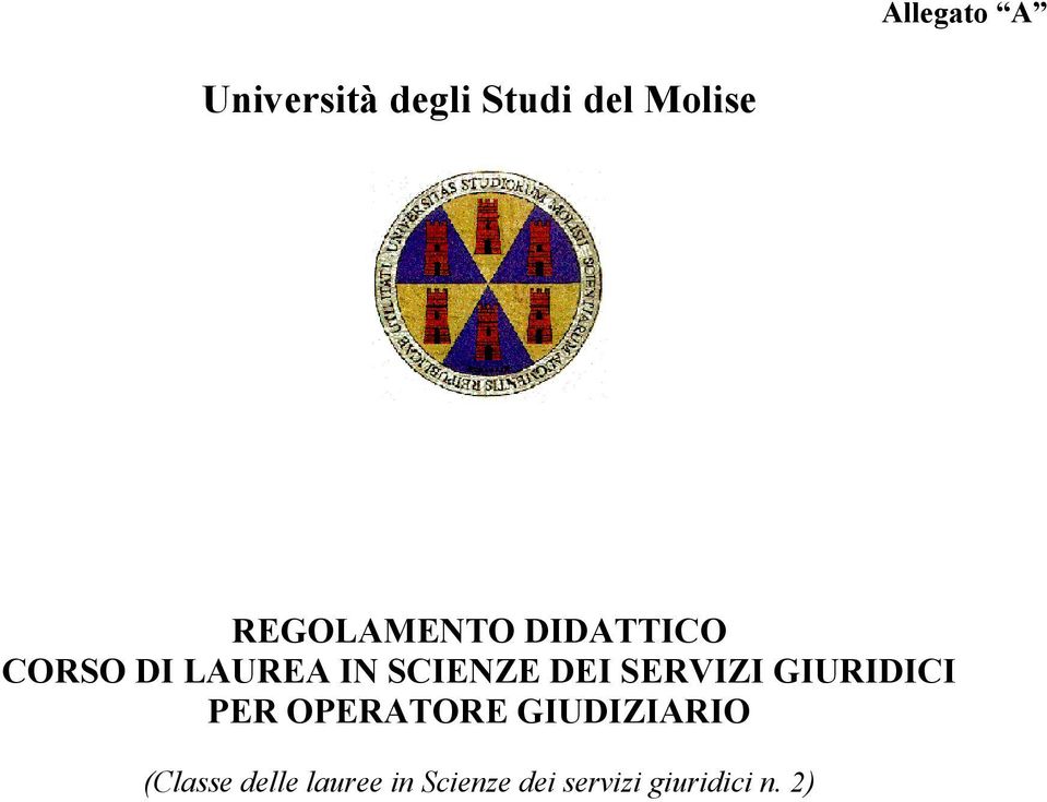 DEI SERVIZI GIURIDICI PER OPERATORE GIUDIZIARIO