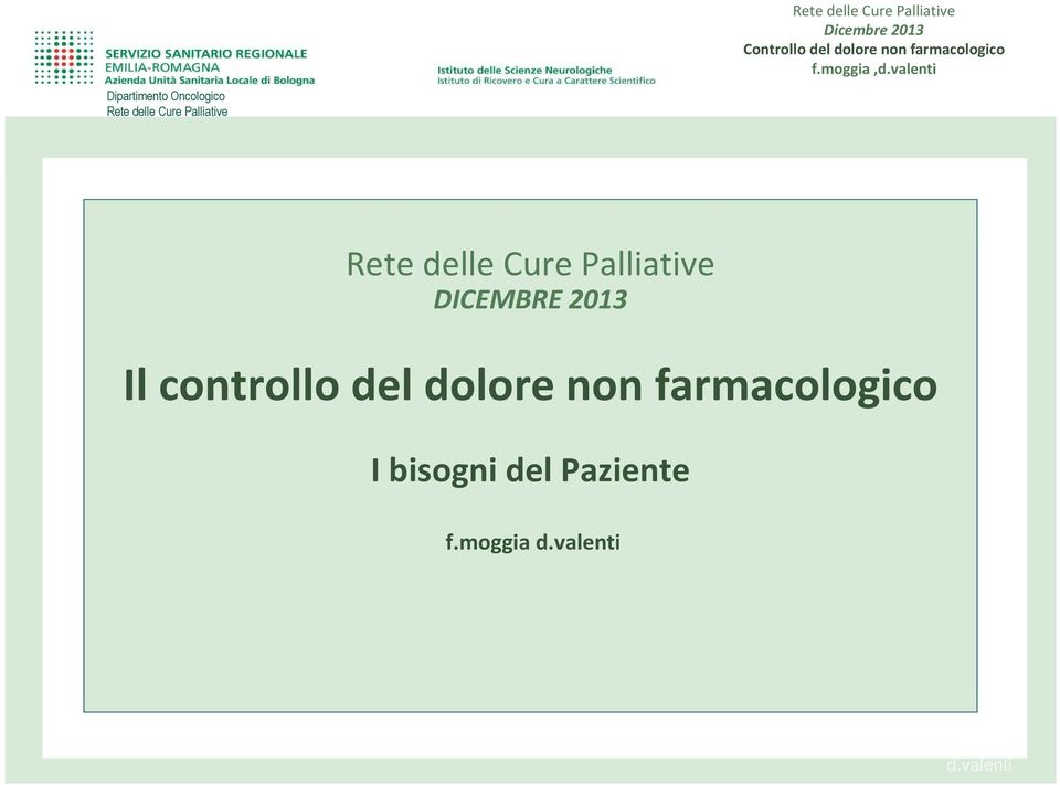 filosofia Cure Palliative I bisogni el