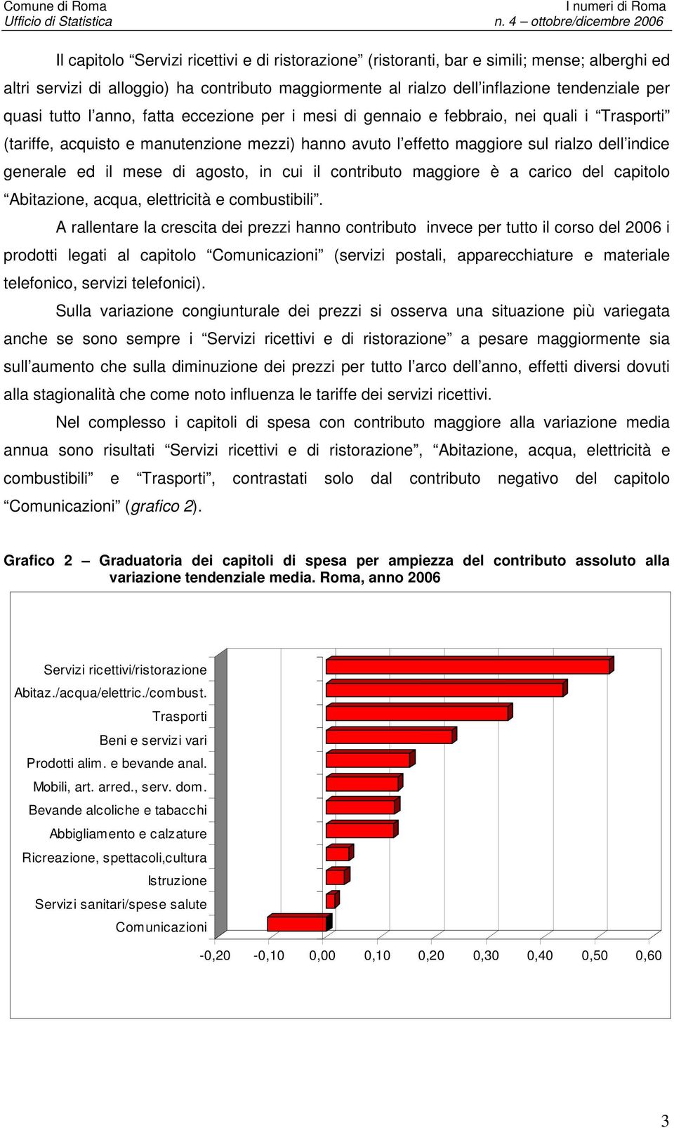 mese di agosto, in cui il contributo maggiore è a carico del capitolo Abitazione, acqua, elettricità e combustibili.