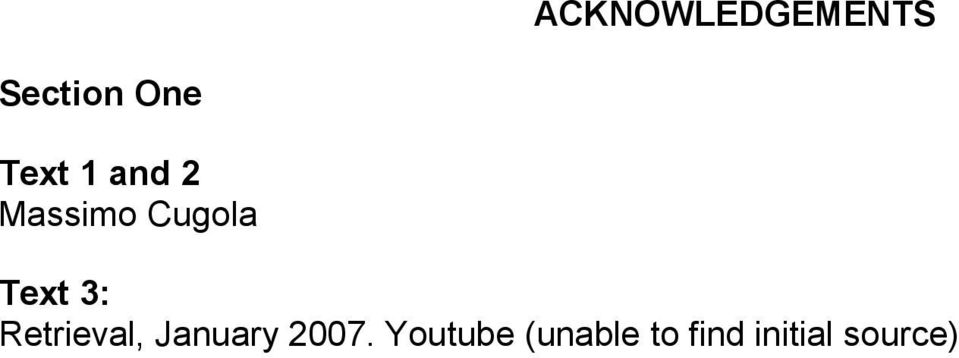 3: Retrieval, January 2007.