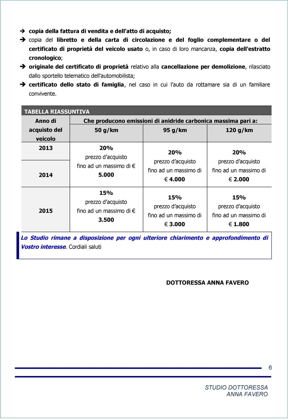 dello stato di famiglia, nel caso in cui l auto da rottamare sia di un familiare convivente.