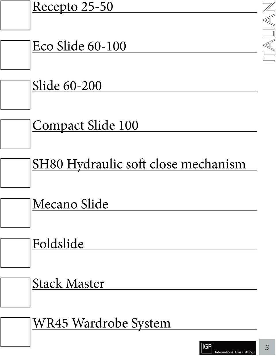 Hydraulic soft close mechanism Mecano