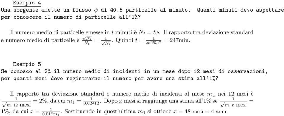 Quindi t = φ(%) = 47min.