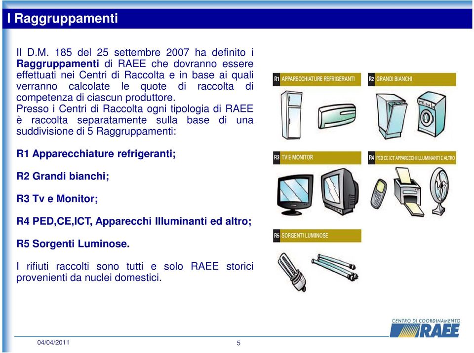 calcolate le quote di raccolta di competenza di ciascun produttore.