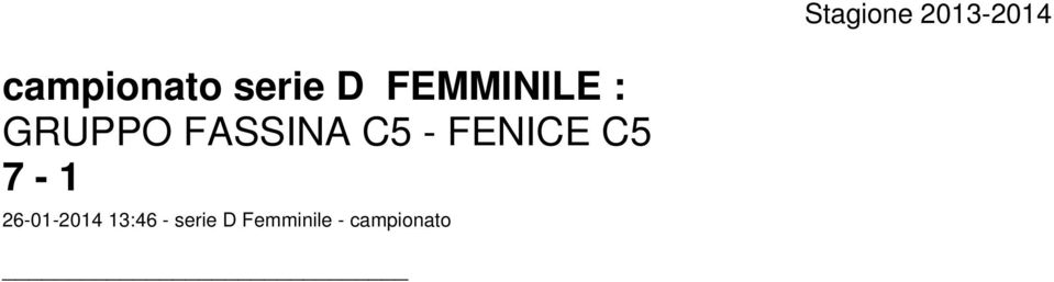 FASSINA C5 - FENICE C5 7-1