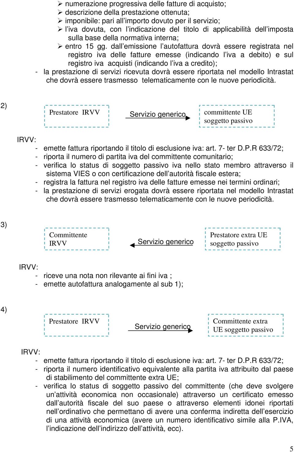 dall emissione l autofattura dovrà essere registrata nel registro iva delle fatture emesse (indicando l iva a debito) e sul registro iva acquisti (indicando l iva a credito); - la prestazione di