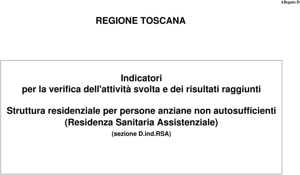 Struttura residenziale per persone anziane non