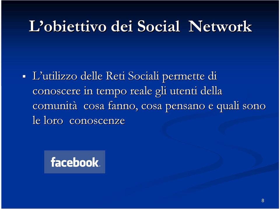 tempo reale gli utenti della comunità cosa