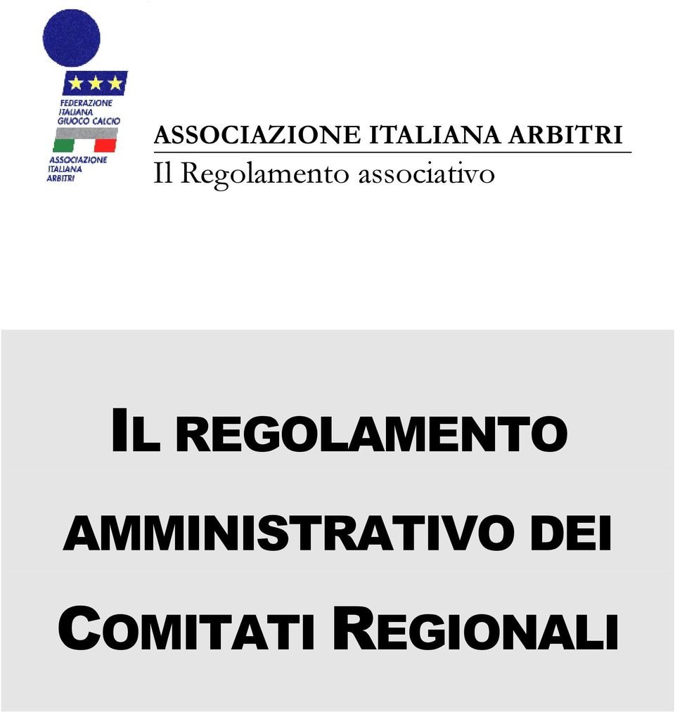 associativo IL REGOLAMENTO