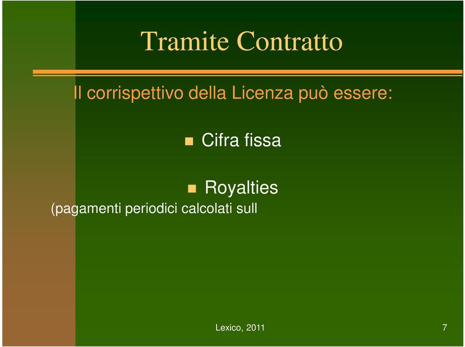 periodici calcolati sull ammontare delle vendite