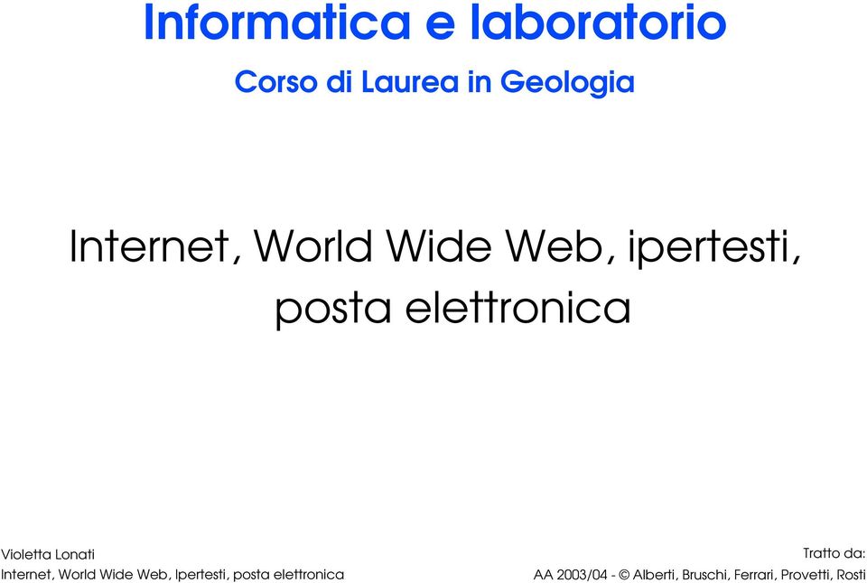 Geologia Internet, World