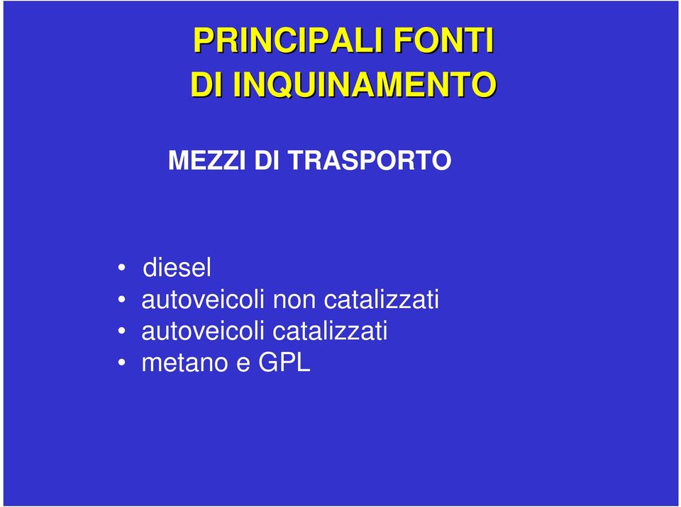 TRASPORTO diesel autoveicoli