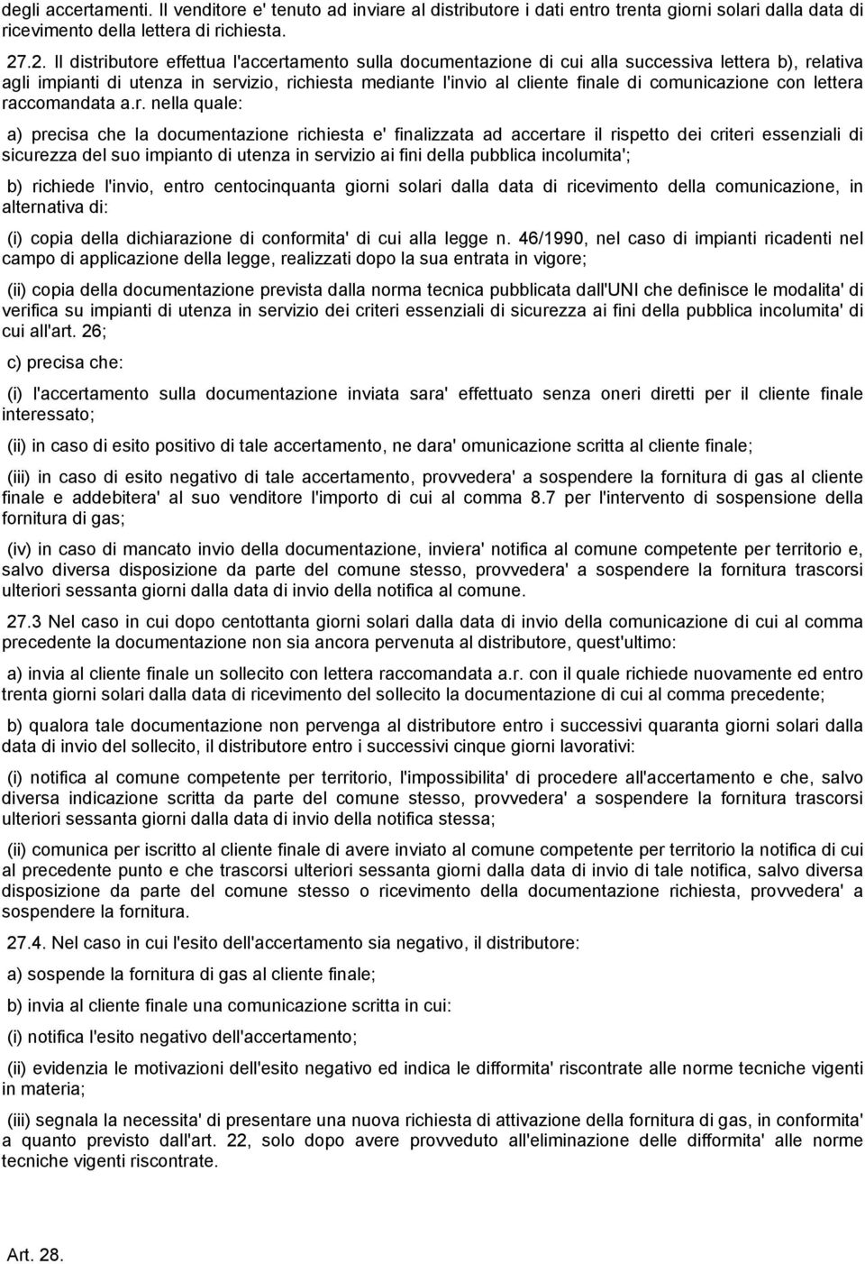 comunicazione con lettera