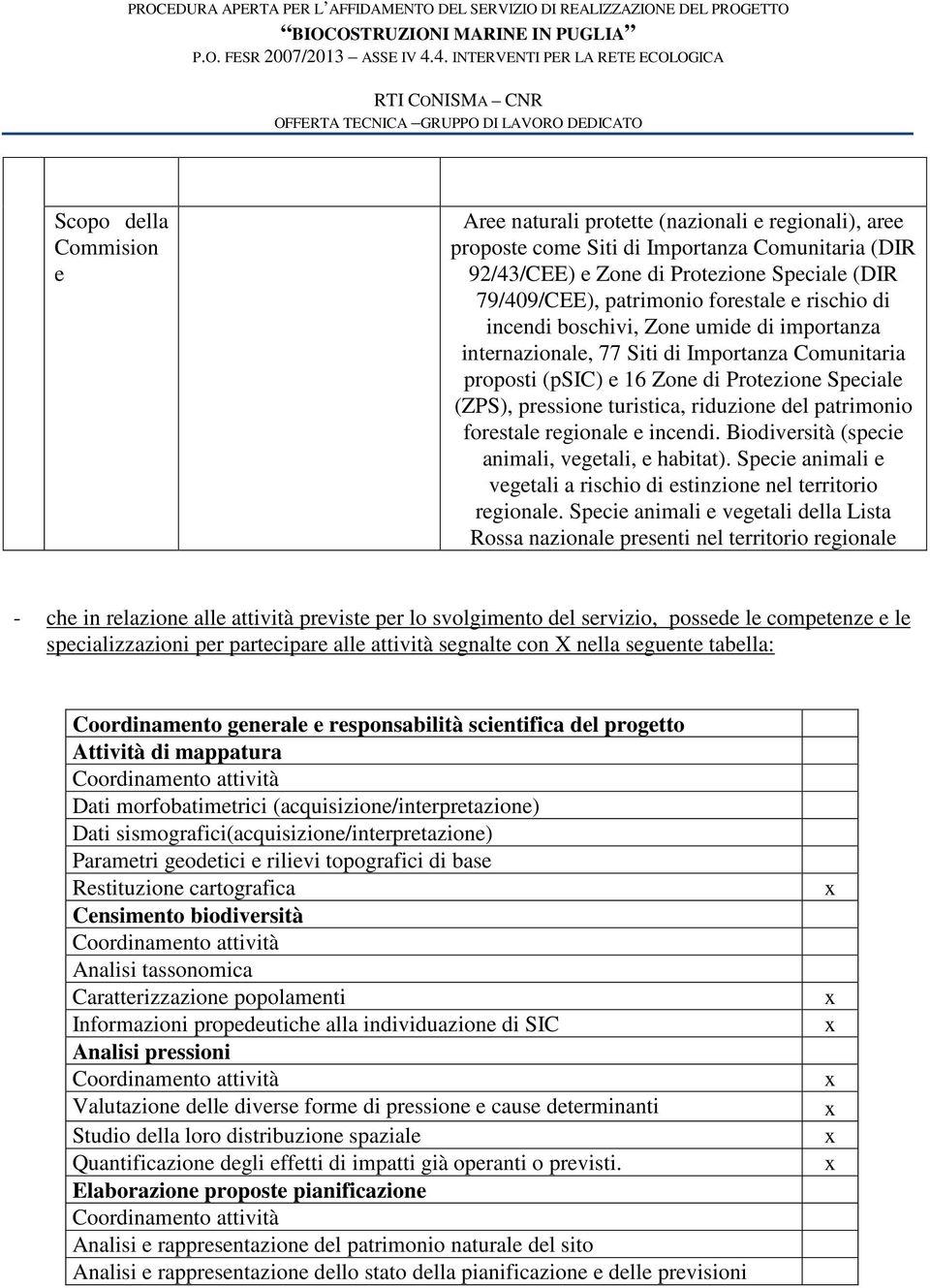 riduzione del patrimonio forestale regionale e incendi. Biodiversità (specie animali, vegetali, e habitat). Specie animali e vegetali a rischio di estinzione nel territorio regionale.