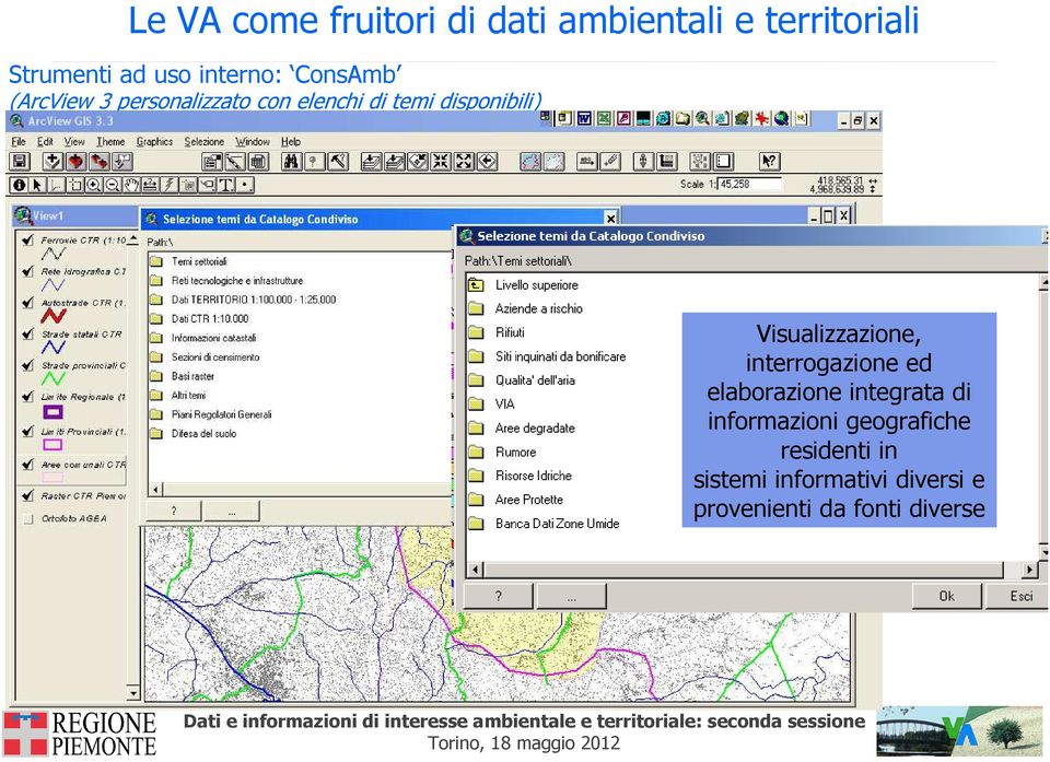 Visualizzazione, interrogazione ed elaborazione integrata di informazioni