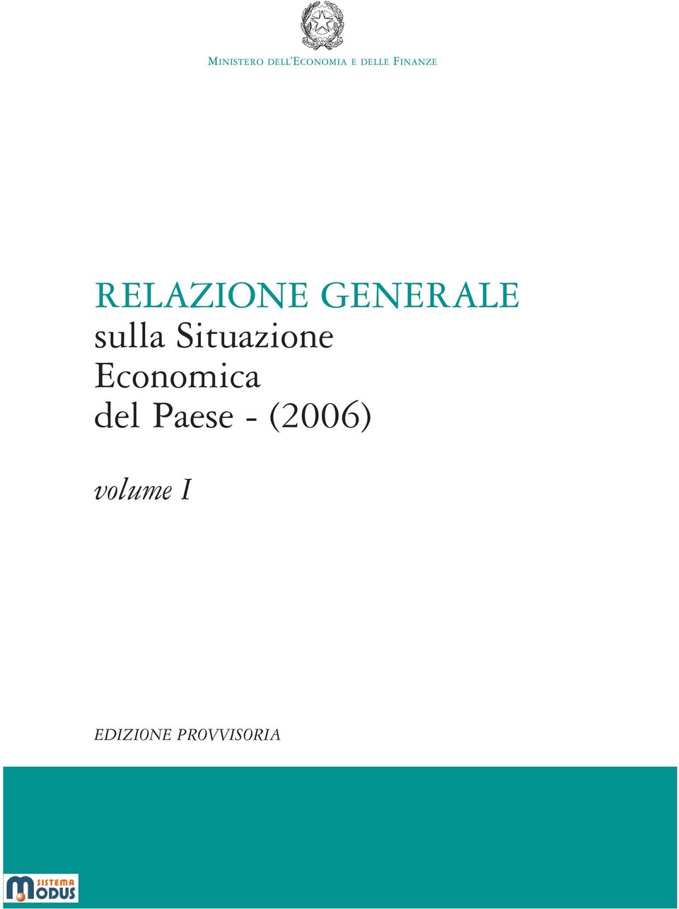 Situazione Economica del Paese -