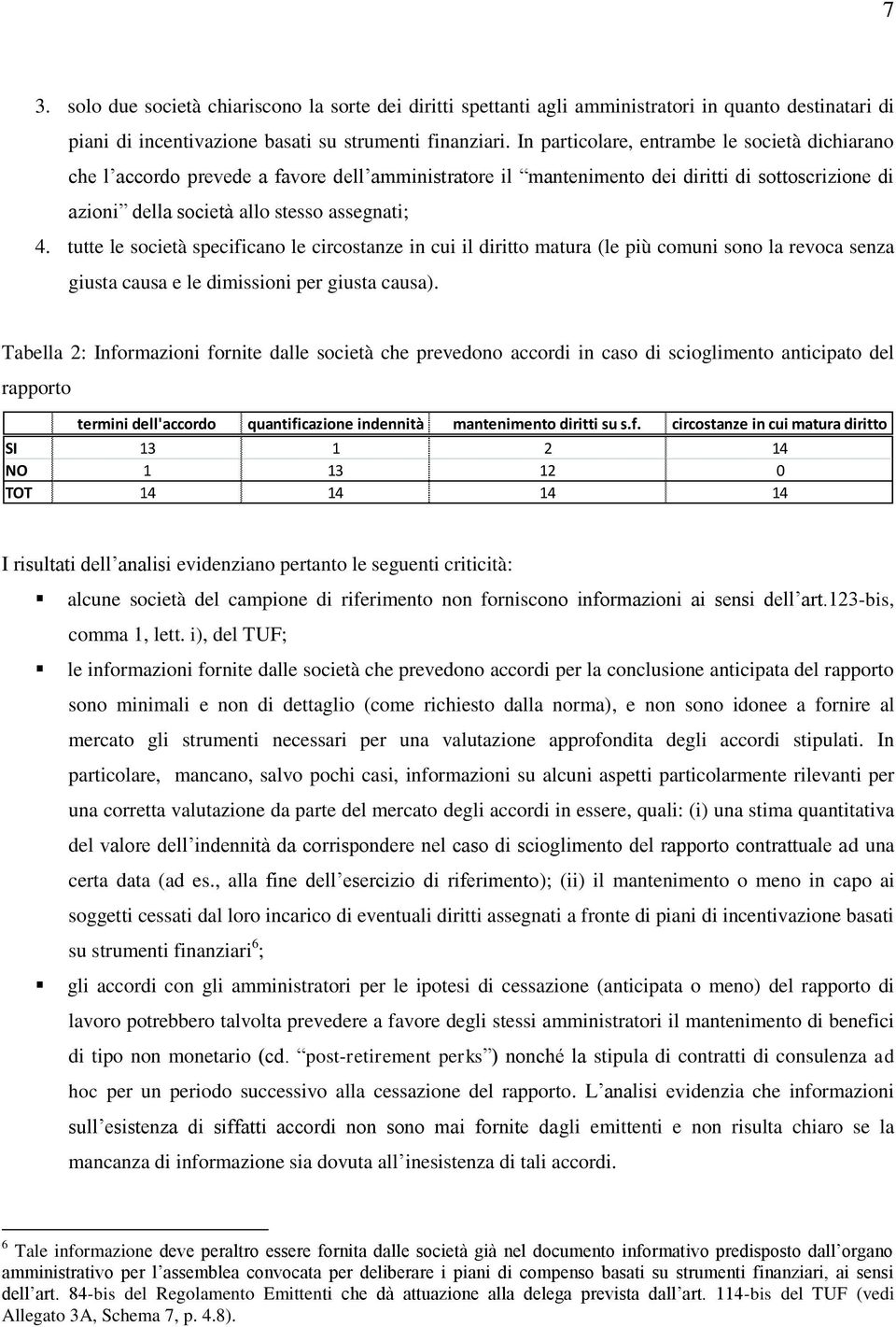 tutte le società specificano le circostanze in cui il diritto matura (le più comuni sono la revoca senza giusta causa e le dimissioni per giusta causa).