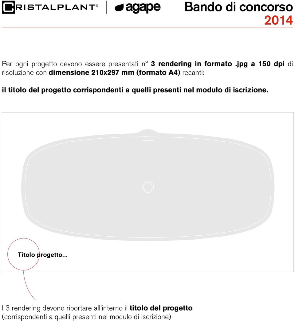 progetto corrispondenti a quelli presenti nel modulo di iscrizione. Titolo progetto.