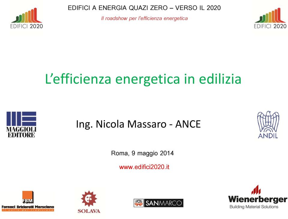 efficienza energetica in edilizia Ing.