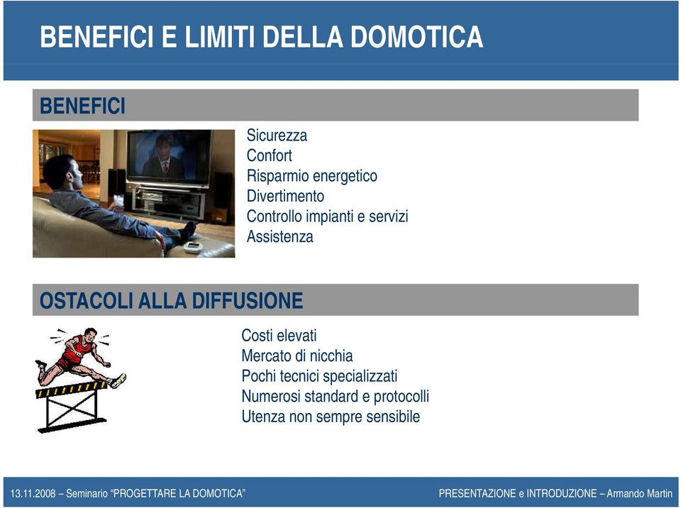 OSTACOLI ALLA DIFFUSIONE Costi elevati Mercato di nicchia Pochi