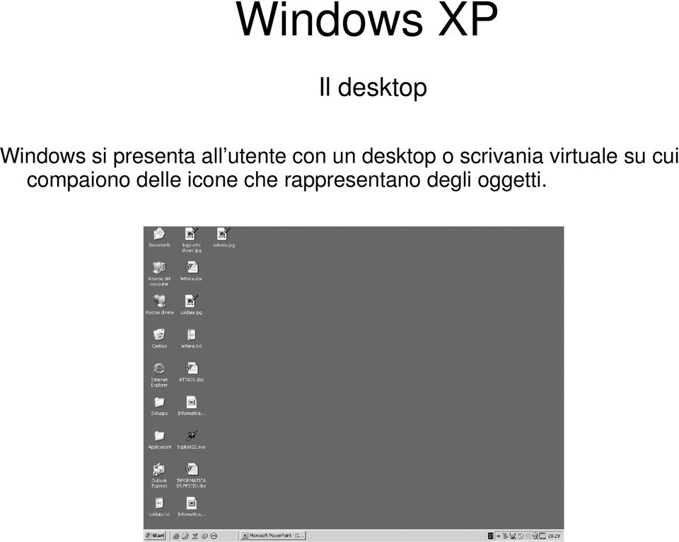 virtuale su cui compaiono delle