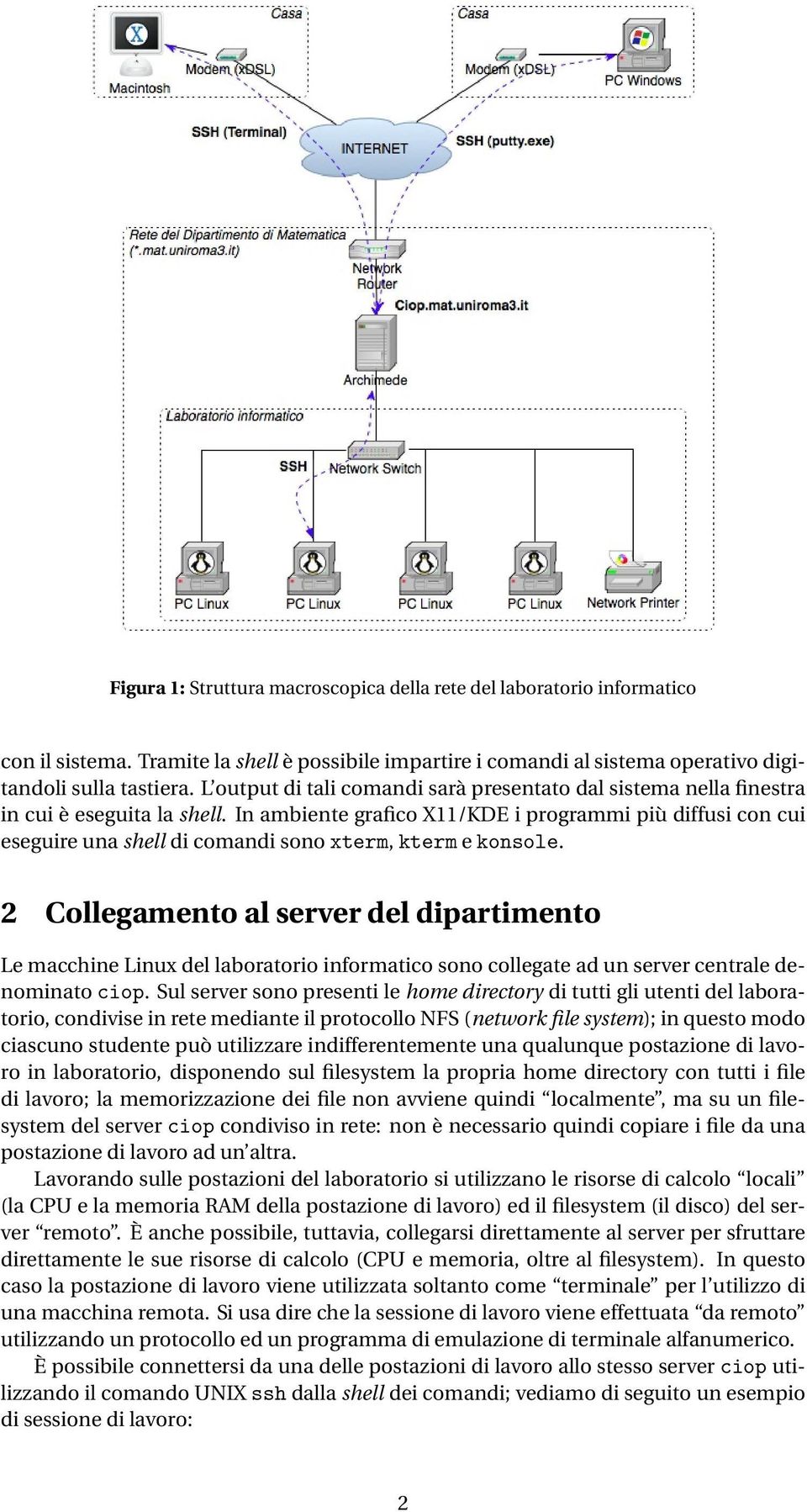 In ambiente grafico X11/KDE i programmi più diffusi con cui eseguire una shell di comandi sono xterm, kterm e konsole.