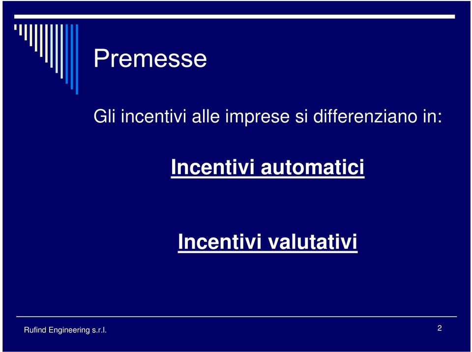 automatici Incentivi