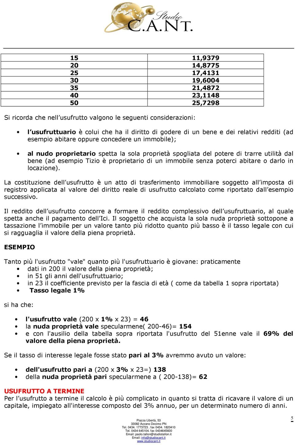 proprietario di un immobile senza poterci abitare o darlo in locazione).