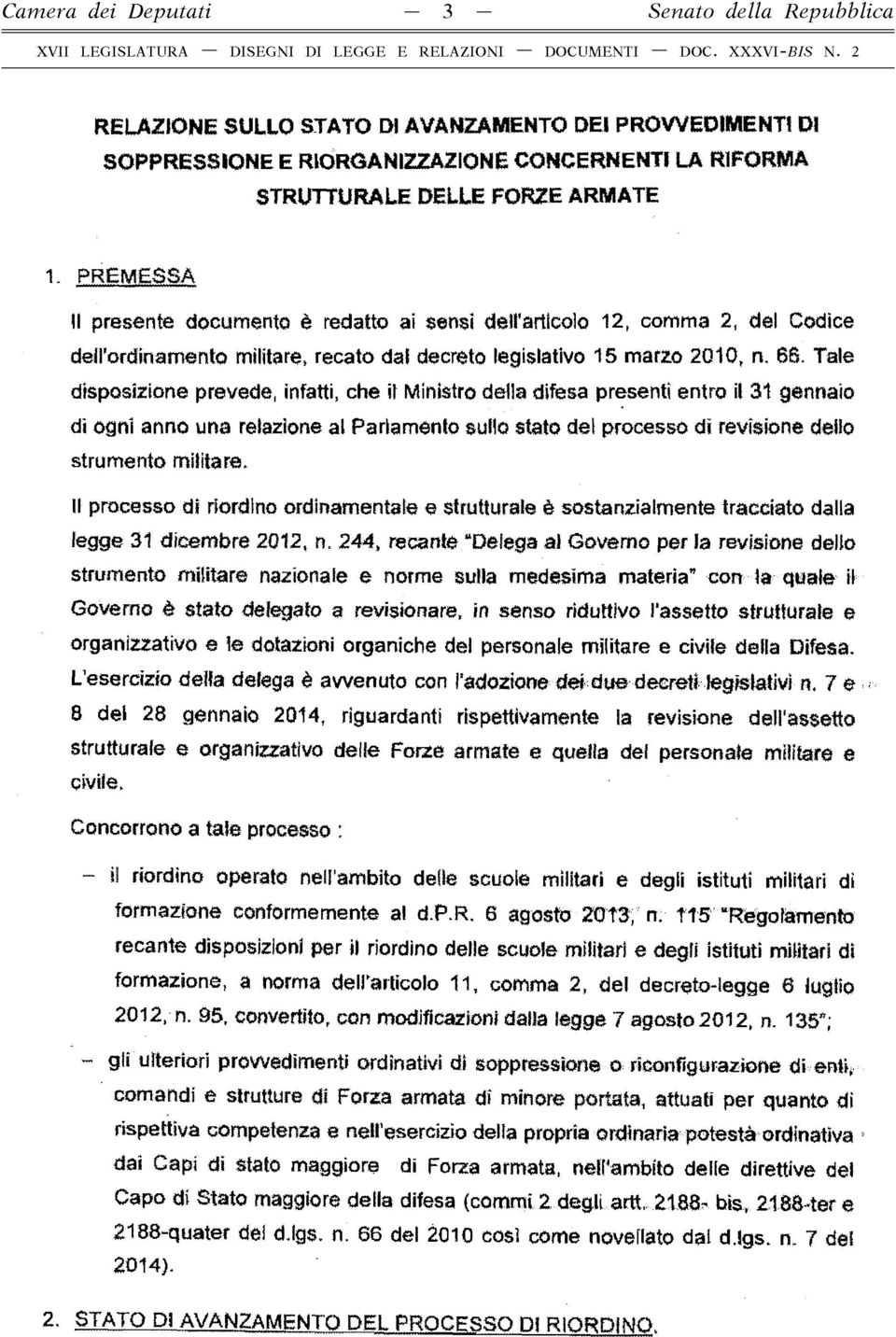 cmma, del Cdice deirrdinam ent militare, recat dal decret legislativ 15 m arz 010, n, 66.