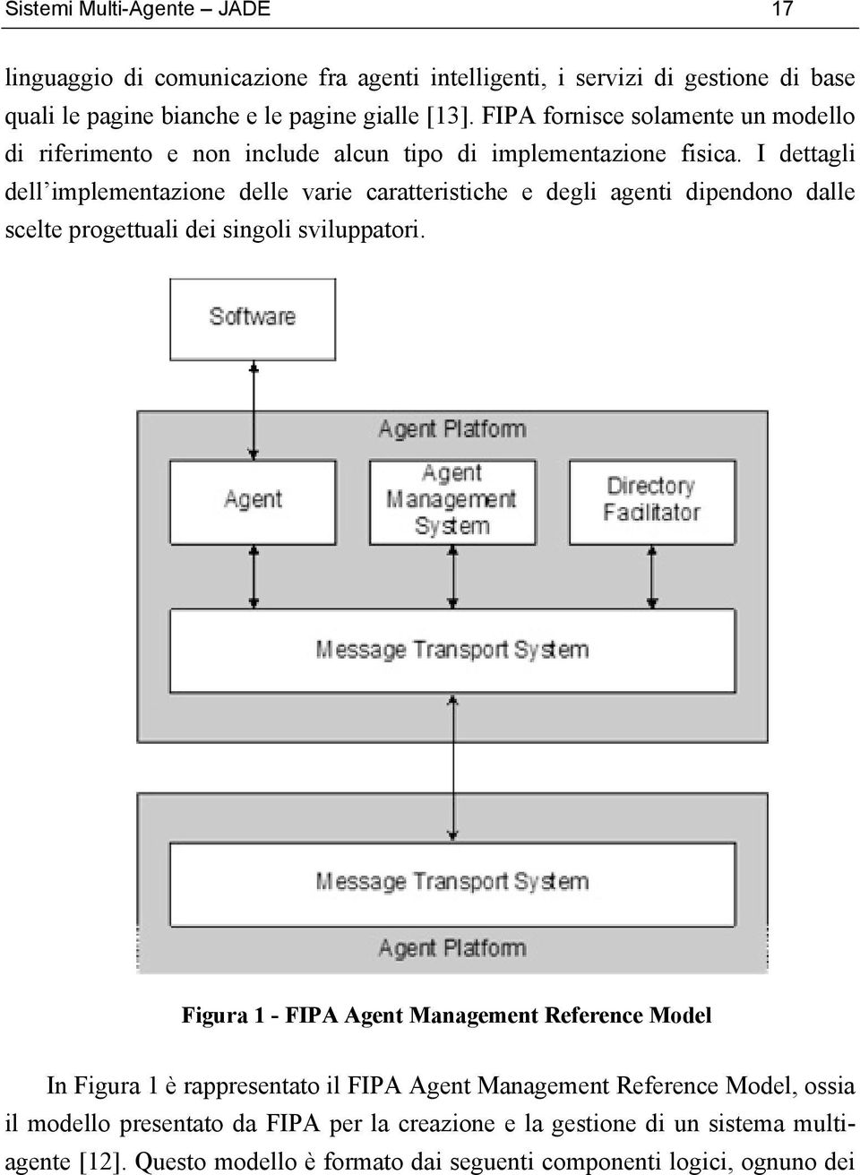 I dettagli dell implementazione delle varie caratteristiche e degli agenti dipendono dalle scelte progettuali dei singoli sviluppatori.