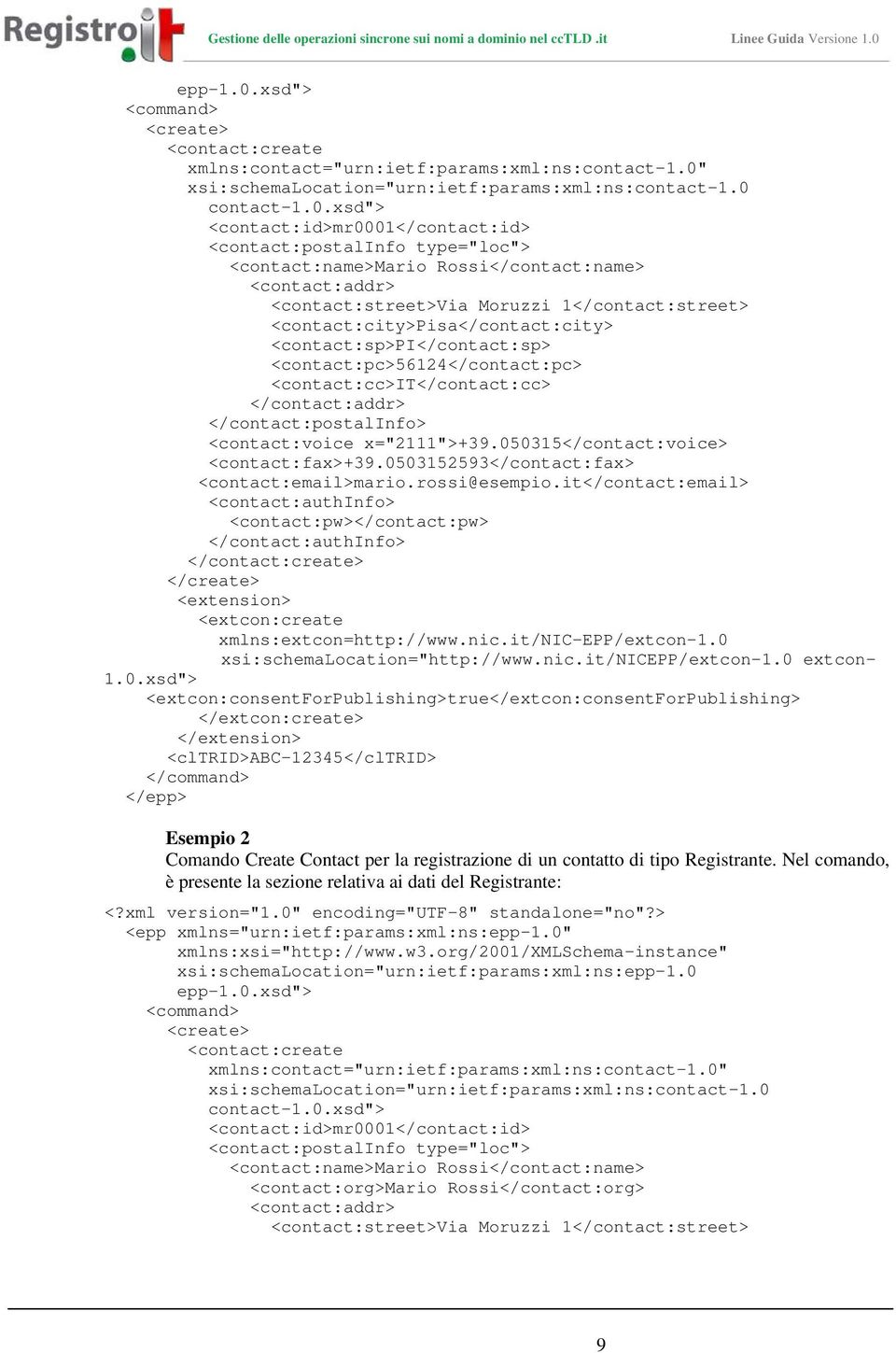 xsi:schemalocation="urn:ietf:params:xml:ns:contact-1.0 