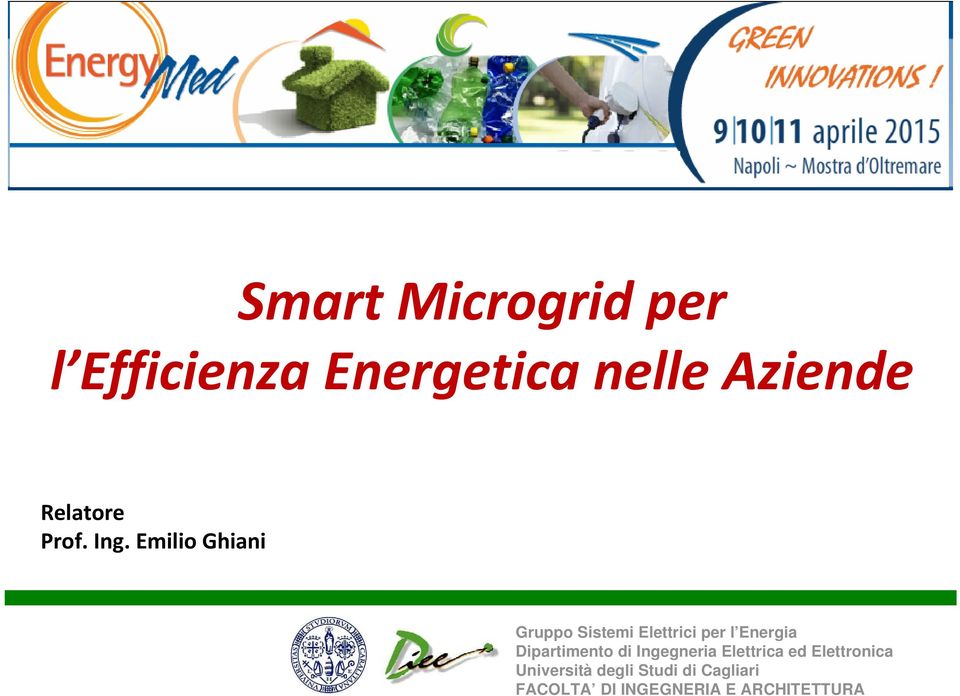 Emilio Ghiani Gruppo Sistemi Elettrici per l Energia