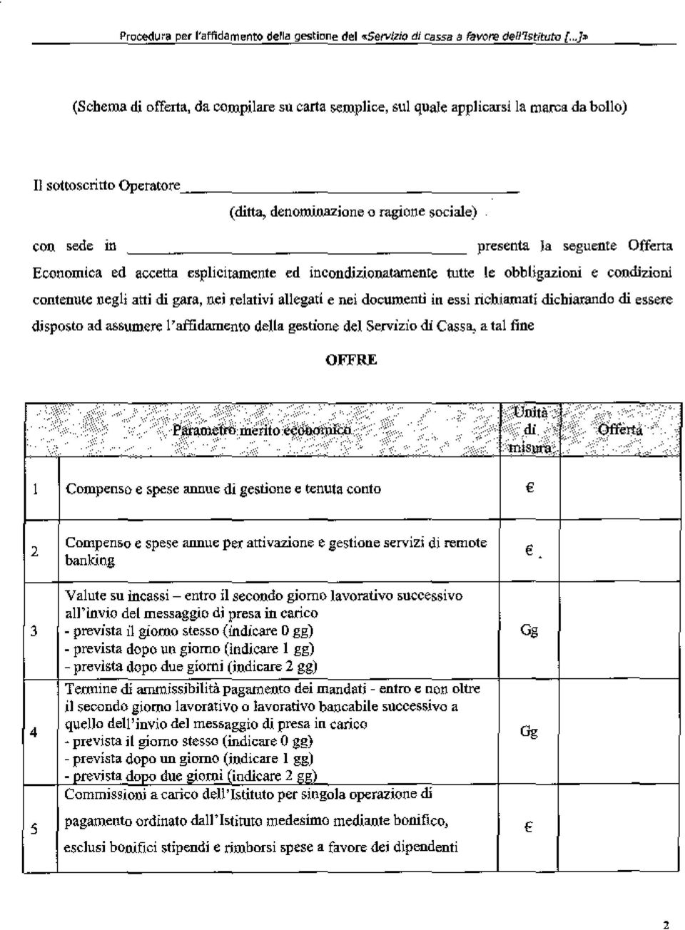 Economica ed accetta esplicitamente ed incondizionatamente tutte le obhligazioni e condizioni contenute negli atti di gara nei relativi allegati e nei documenti in essi richiamati dichiarando di