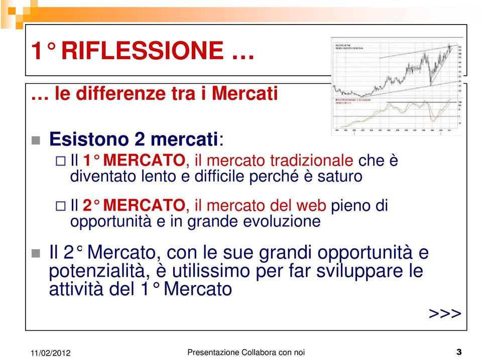 pieno di opportunità e in grande evoluzione Il 2 Mercato, con le sue grandi opportunità e