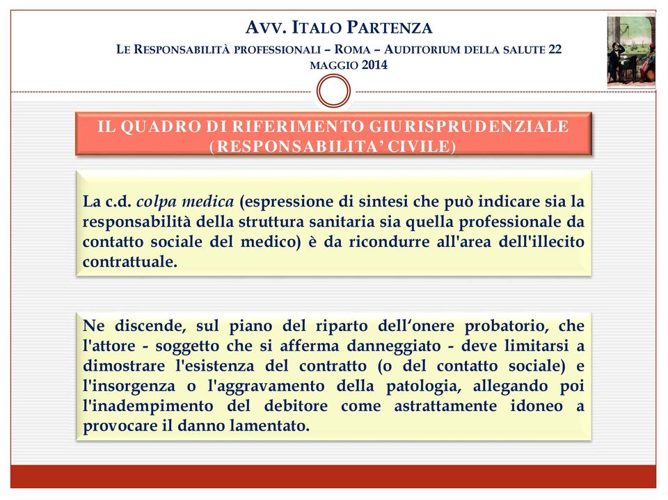 medico) è da ricondurre all'area dell'illecito contrattuale.