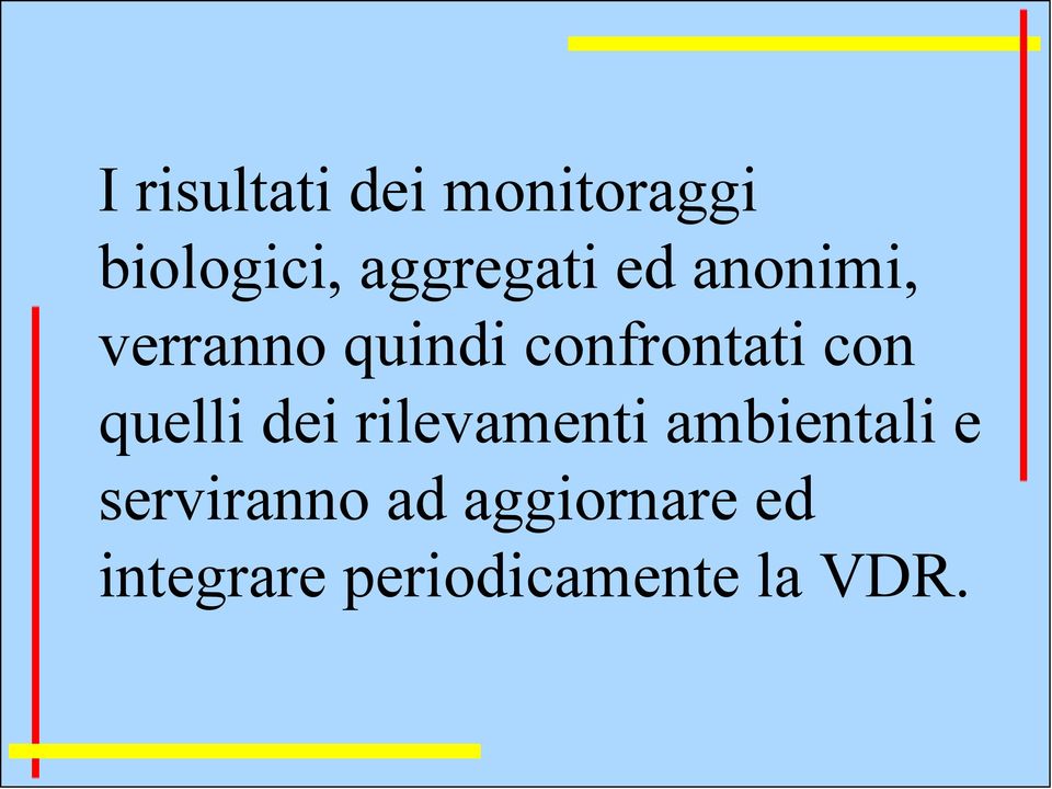 confrontati con quelli dei rilevamenti