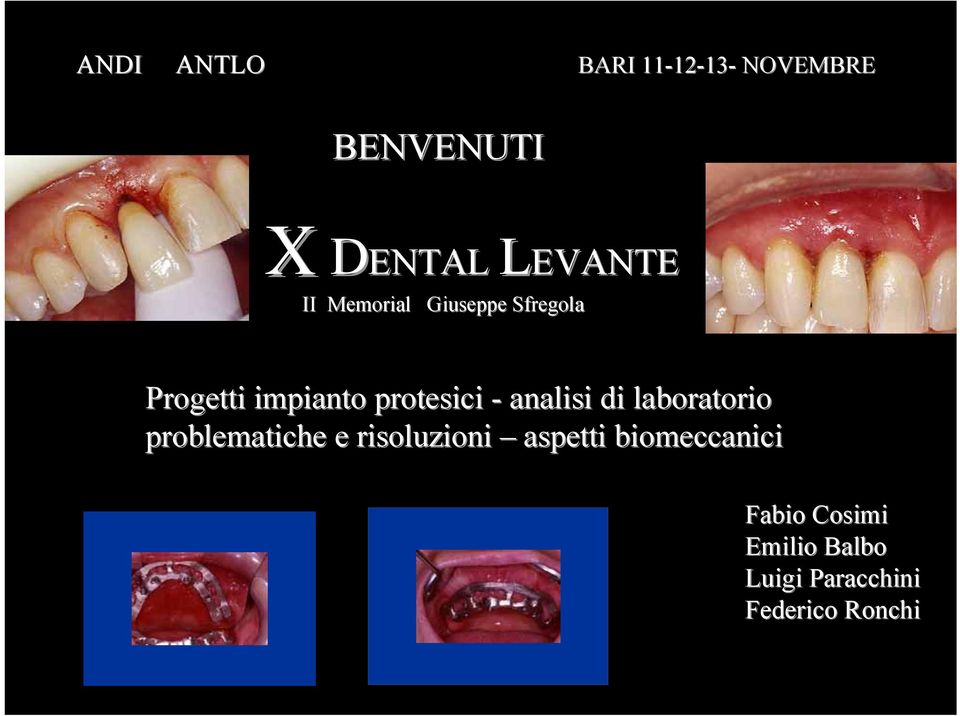 protesici - analisi di laboratorio problematiche e risoluzioni