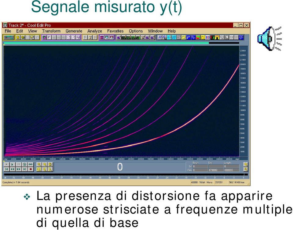 apparire numerose strisciate